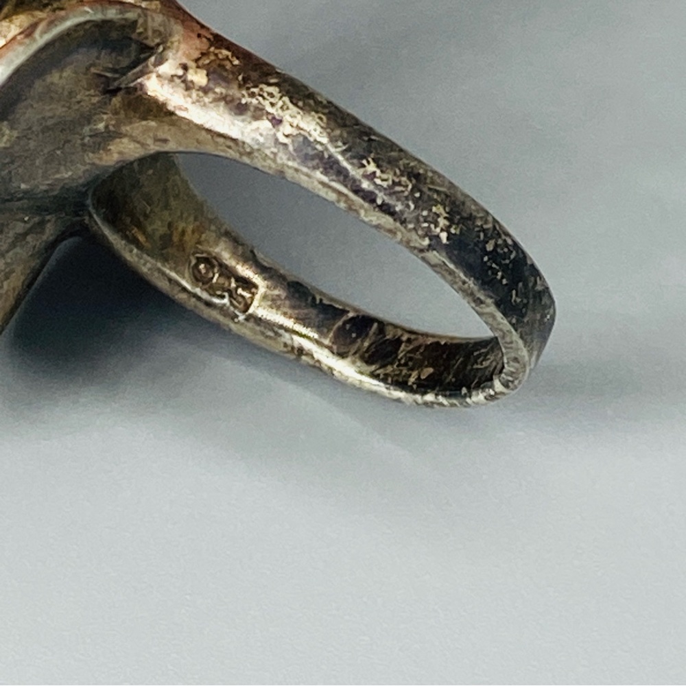 Vintage, Sterling Silver, Flower Ring, Post Modern, Handcrafted in Ukraine - Picture 11 of 16